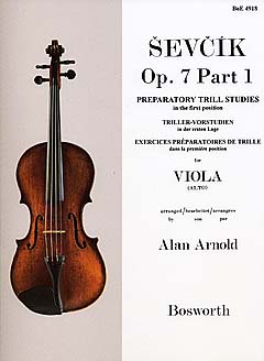 シェフチーク(セヴシック):トリルとダブル・ストップの予備練習 Op.7 第1巻 【輸入:ヴィオラ】