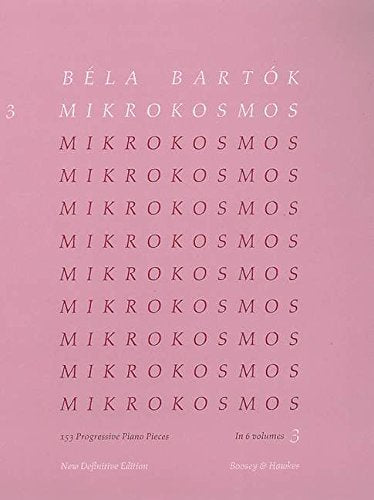 バルトーク:ミクロコスモス 第3巻 【輸入:ピアノ】