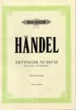 ヘンデル:デッティンゲン・テ・デウム HWV 283(独語・英語)/原典版/Eberhardt編 【輸入:合唱とピアノ】