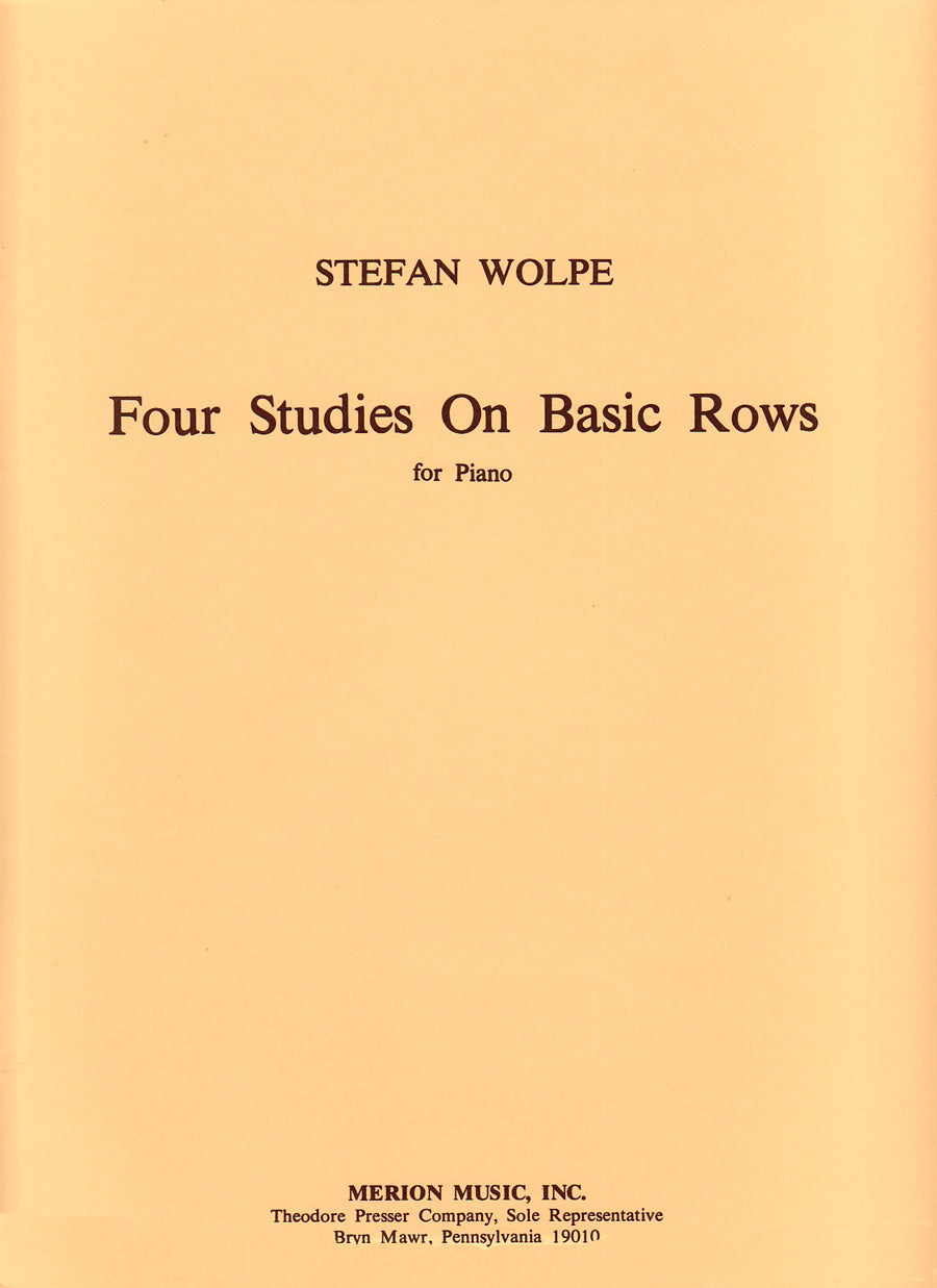 ヴォルペ:4 STUDIES ON BASIC ROWS 【輸入:ピアノ】