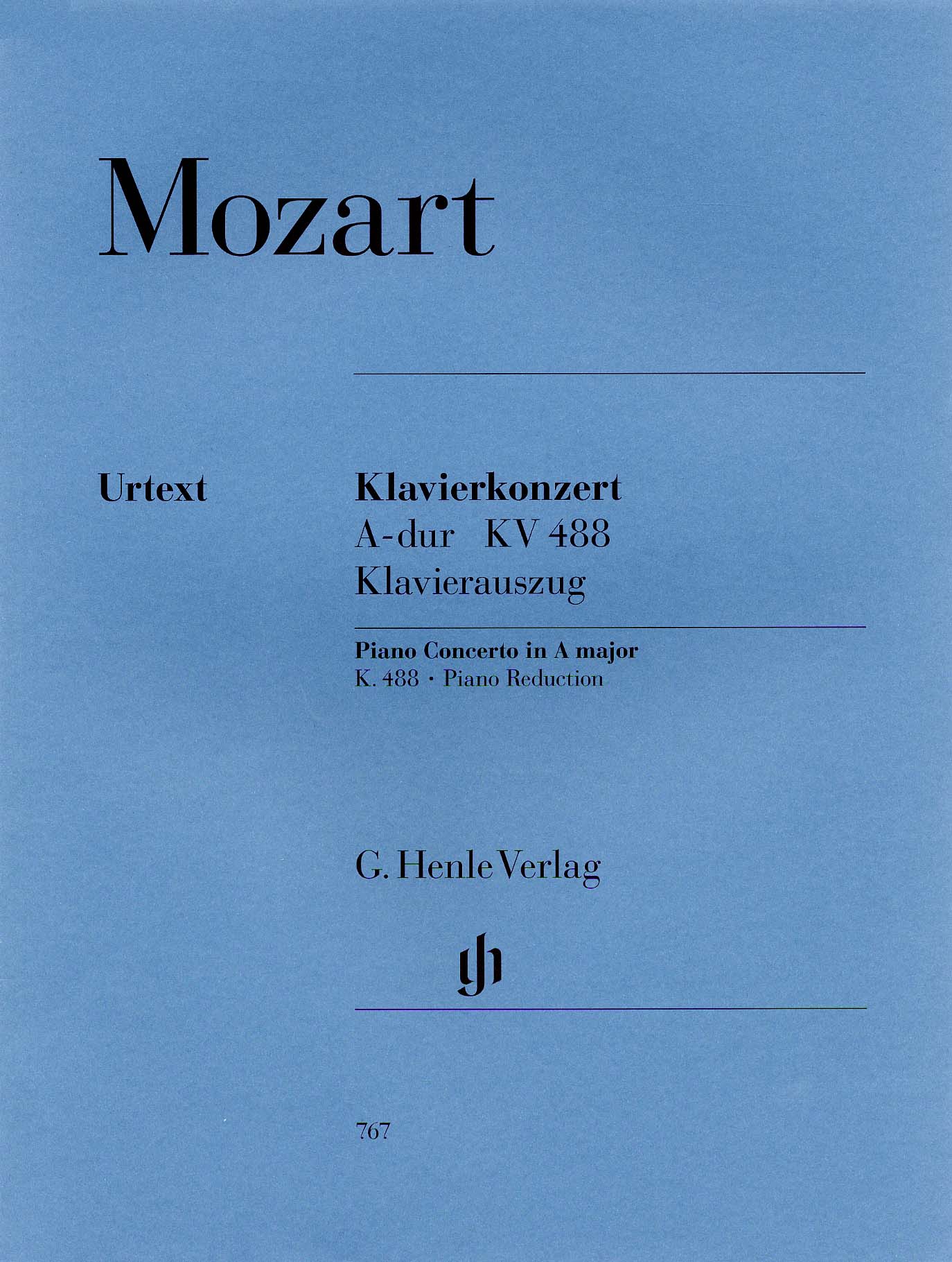 モーツァルト：ピアノ協奏曲 第23番 イ長調 KV 488/原典版/Heinemann編