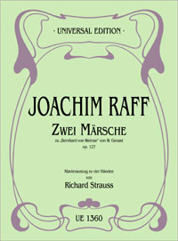 ラフ:2 MARSCHE ZU BERNHARD VON WEIMAR OP.127/STRAUSS,R. 【輸入:ピアノ】