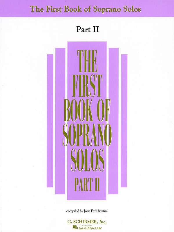 FIRST BOOK OF SOPRANO SOLOS PART 2/BOYTIM 【輸入:ヴォーカルとピアノ】