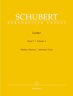 シューベルト：歌曲集 第2巻(独語)(中声用)/原典版/Durr編 【輸入