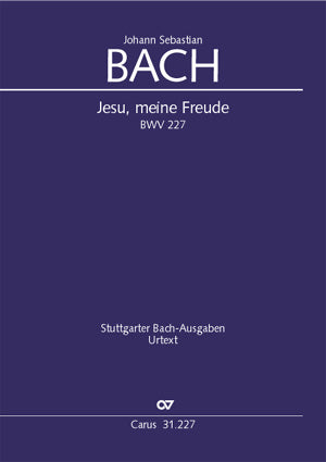 バッハ:モテット BWV 227 「イエス、わが喜び」/原典版/Graulich編: パート譜セット 【輸入:オーケストラ・パート譜】