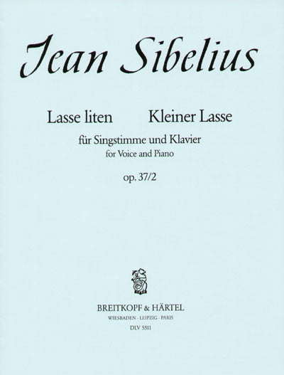 シベリウス:5つの歌 Op.37より 小さなラッセ (中声用) (スウェーデン語・独語) 【輸入:ヴォーカルとピアノ】