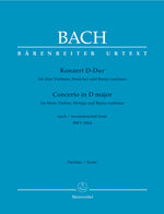 輸入楽譜本［バッハ BACH］ボーカル作品集 全3巻 バッハ：3本のバイオリンのための協奏曲 ニ長調 BWV 1064/Urtext