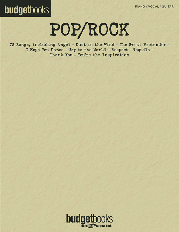 POP/ROCK:BUDGET BOOKS 【輸入:ヴォーカル/ピアノ/ギター】
