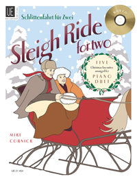 SLEIGH RIDE FOR TWO-SCHLITTENFAHRT FUR ZWEI(+CD) 【輸入:ピアノ】