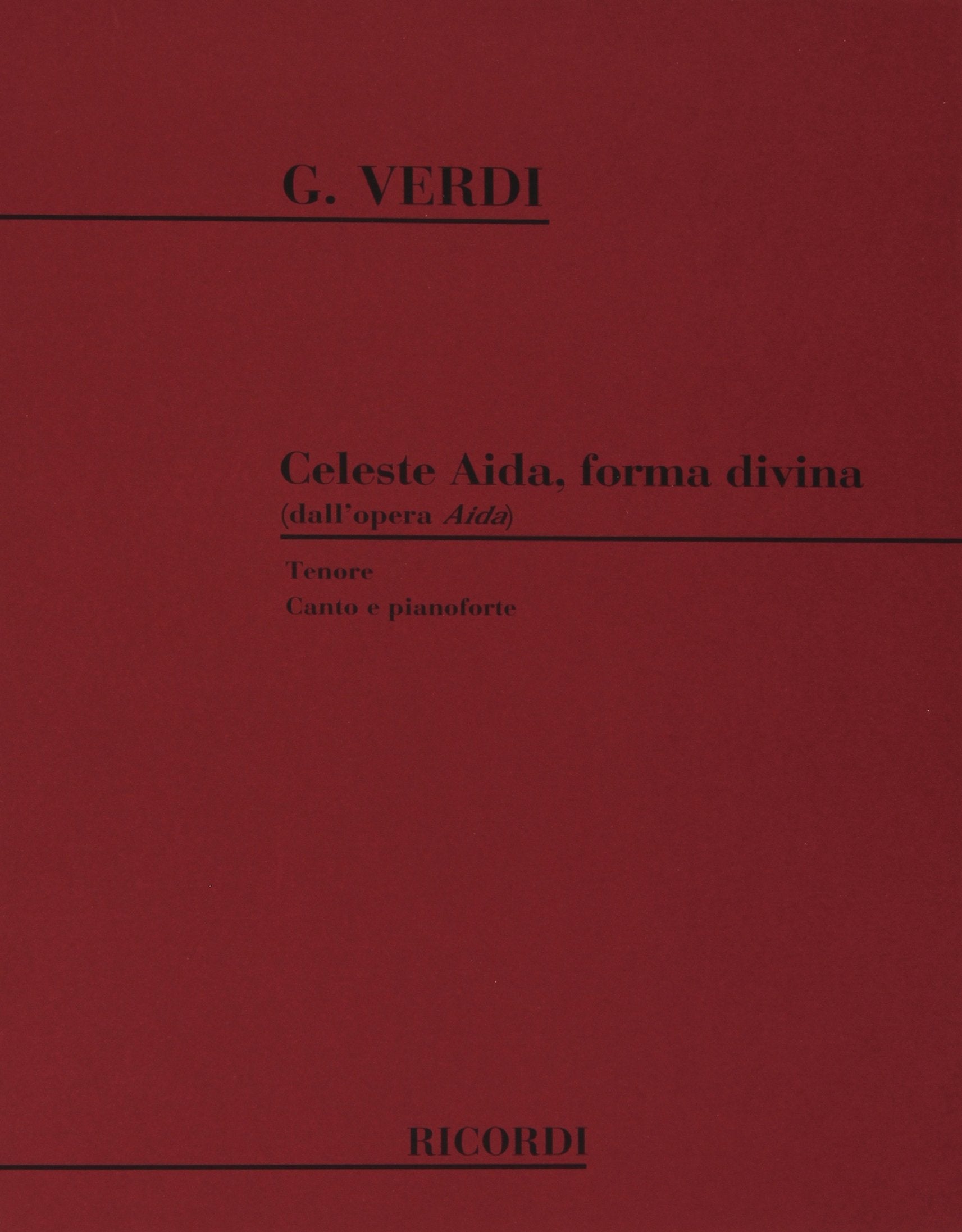 VERDI AIDA アイーダ ピアノヴォーカルスコア リコルディ版 楽譜 VERDI AIDA アイーダ ピアノヴォーカルスコア リコルディ版 楽譜