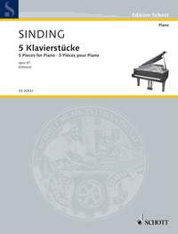 ジンディング(シンディング):5つの小品 Op.97 【輸入:ピアノ】