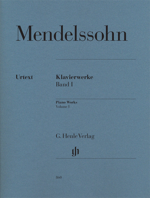 メンデルスゾーン:ピアノ作品集 第1巻/原典版/Herttrich, Schneideler & Elvers編/Theopold & Groethuysen運指 【輸入:ピアノ】