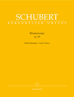 シューベルト:冬の旅 Op.89 D 911(低声用)/Durr編 【輸入:ヴォーカルとピアノ】