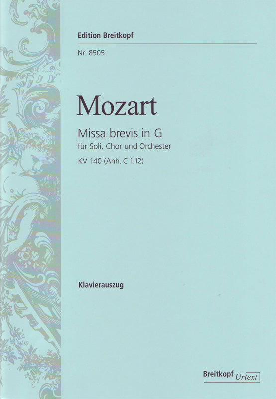 モーツァルト:Missa Brevis G-Dur KV 140(Anh.C 1.12)/Obst/L 【輸入:合唱とピアノ】