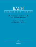バッハ:J.S.Bach Zugeschriebene Werke F. Tasteninstrumente 【輸入:オルガン】