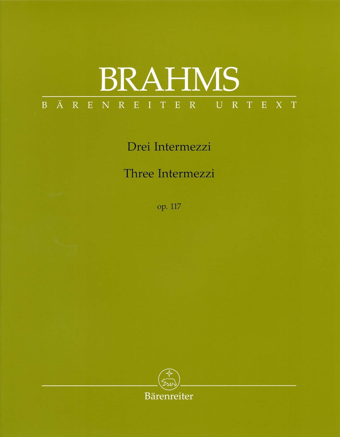 ブラームス:3つの間奏曲 Op.117/原典版/Kohn編 【輸入:ピアノ】