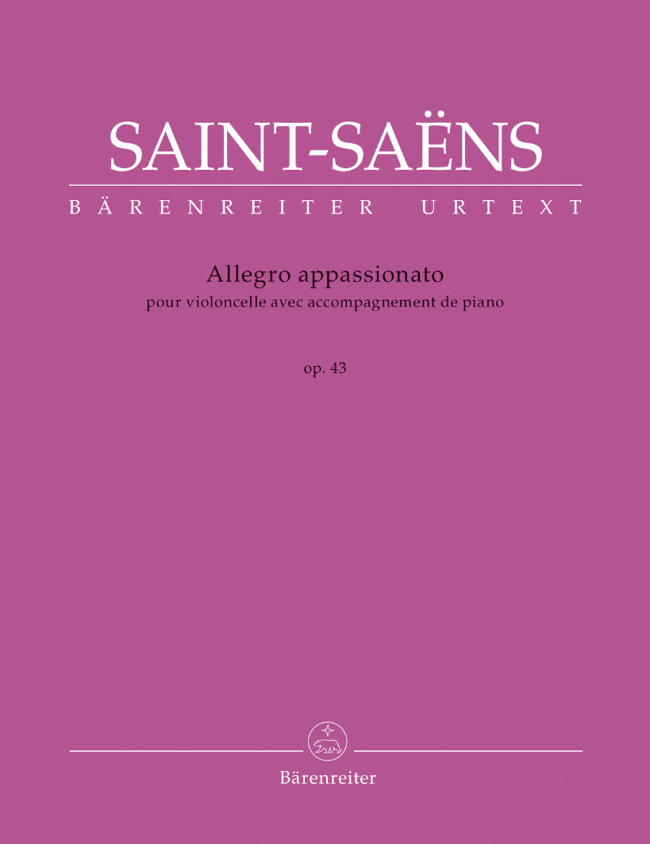 サン・サーンス:アレグロ・アパッショナート ロ短調 Op.43/原典版/Baur編 【輸入:チェロ】