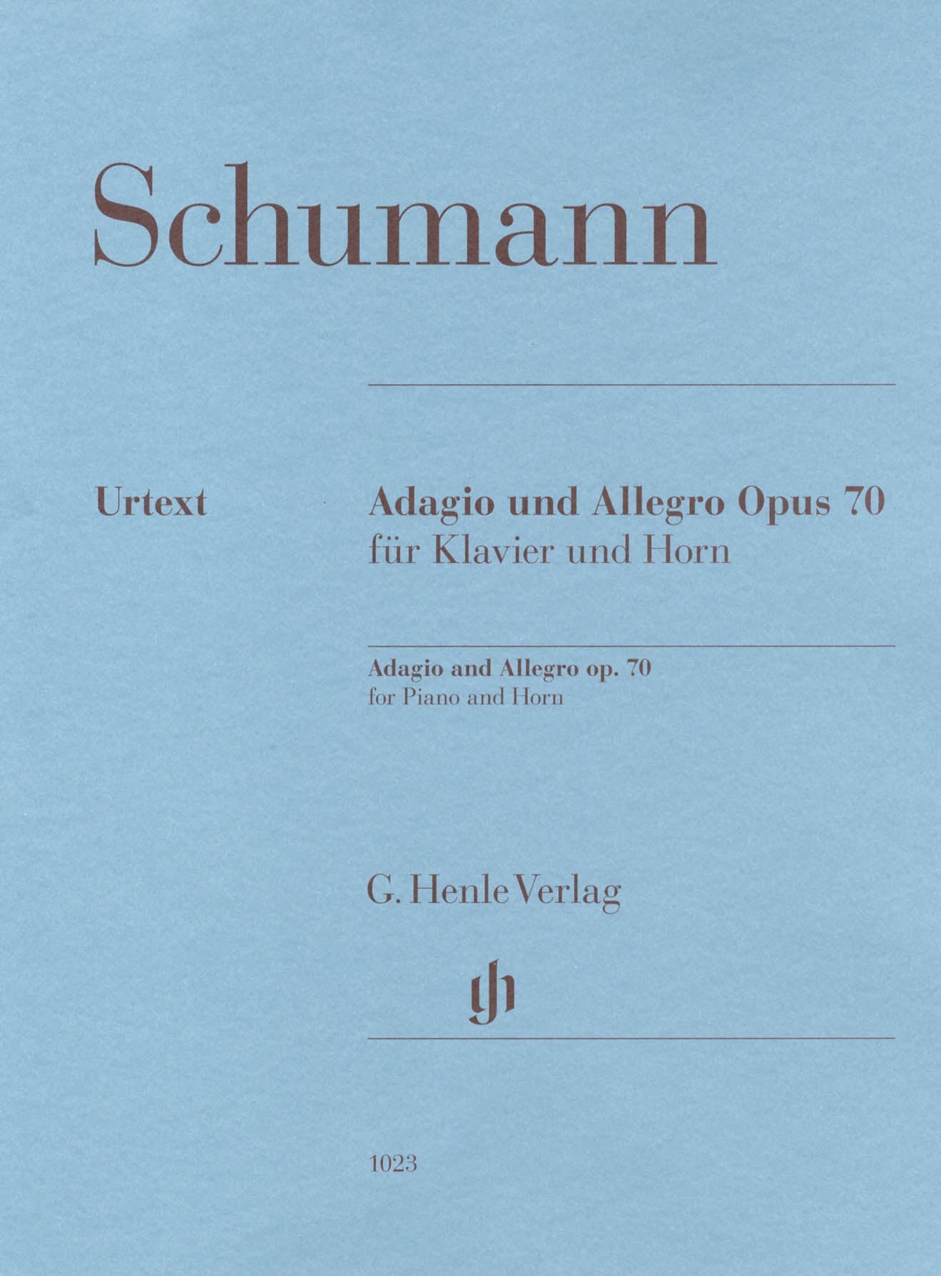 シューマン：アダージョとアレグロ Op.70/Herttrich編 【輸入：ホルン