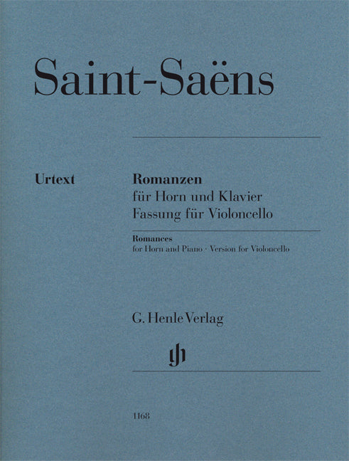 サン・サーンス:ロマンス Op.36 ヘ長調,Op.67 ホ長調(チェロ用編曲)/Rahmer編/Kanngiesser運指 【輸入:チェロ】
