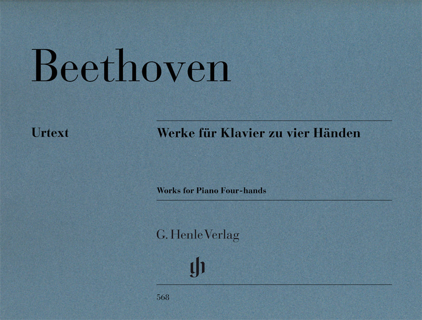 ベートーヴェン:ピアノ連弾作品集/Buchstein,Schmidt編/Grouethuyden運指 【輸入:ピアノ】