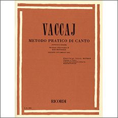 ヴァッカイ:イタリア歌曲用教則本: ソプラノまたはテノール篇: CD付 【輸入:ヴォーカル】