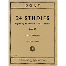 ドント:クロイツェルとロード(ローデ)への24の準備的練習曲 Op.37/ガラミアン編 【輸入:ヴァイオリン】