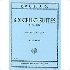 バッハ:無伴奏チェロ組曲 BWV 1007-1012/無伴奏ビオラ用編曲 【輸入:ヴィオラ】
