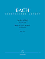 バッハ:無伴奏フルートのためのパルティータ イ短調 BWV 1013/新バッハ全集に基づく原典版/Schmitz編 【輸入:フルート】