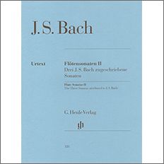 バッハ:フルート・ソナタ集 BWV 1033, 1031, 1020/原典版 【輸入:フルート】