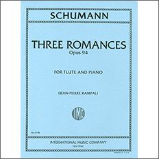 シューマン：3つのロマンス Op.94/ランパル編 【輸入：フルート】 | ヤマハの楽譜通販サイト Sheet Music Store