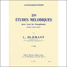 ブレマン:20の旋律的練習曲 第2巻 【輸入:サクソフォン】