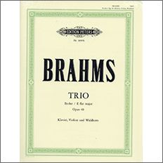 ブラームス:ホルン三重奏曲 変ホ長調 Op.40 【輸入:室内楽(パート譜)】
