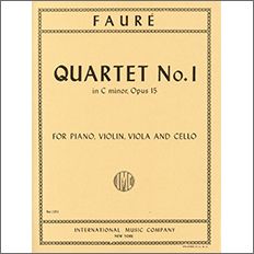 フォーレ:ピアノ四重奏曲 第1番 ハ短調 Op.15 【輸入:室内楽(パート譜)】
