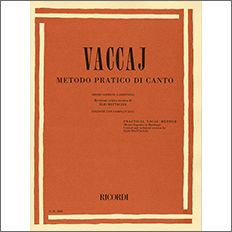 ヴァッカイ:イタリア歌曲用教則本: メゾ・ソプラノまたはバリトン篇: CD付 【輸入:ヴォーカル】