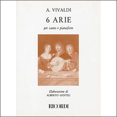 ヴィヴァルディ:6つのアリア (伊語) 【輸入:ヴォーカルとピアノ】