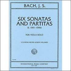 バッハ:無伴奏バイオリンのためのソナタとパルティータ BWV 1001-1006 【輸入:ヴィオラ】