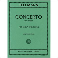 テレマン：ビオラ協奏曲 ト長調 【輸入：ヴィオラ】 | ヤマハの楽譜