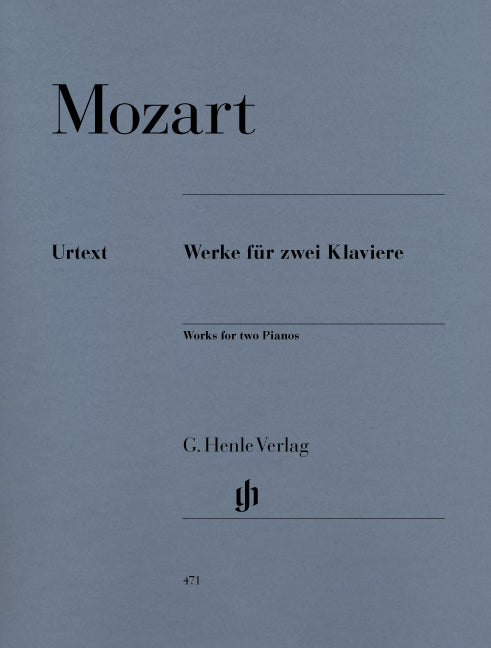 モーツァルト：2台ピアノのための作品集: ソナタ KV 448、フーガ KV 426/546、  ラルゲットとアレグロ/原典版/Seiffert編/Groethuysen運指 【輸入：ピアノ】