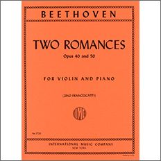 ベートーヴェン:ロマンス ト長調 Op.40、ヘ長調 Op.50/フランチェスカッティ編 【輸入:ヴァイオリン】
