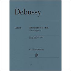 ドビュッシー:ピアノ三重奏曲 ト長調/原典版/Derr編 【輸入:室内楽(パート譜)】