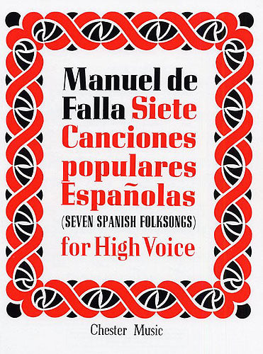 ファリャ:7つのスペイン民謡 (高声用) (スペイン語・仏語) 【輸入:ヴォーカルとピアノ】