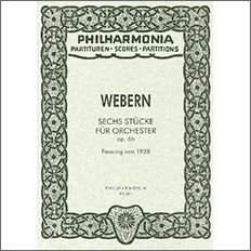 ウェーベルン:管弦楽のための6つの作品 Op.6(1928年改訂版): スタディ・スコア 【輸入:オーケストラ(スコア)】