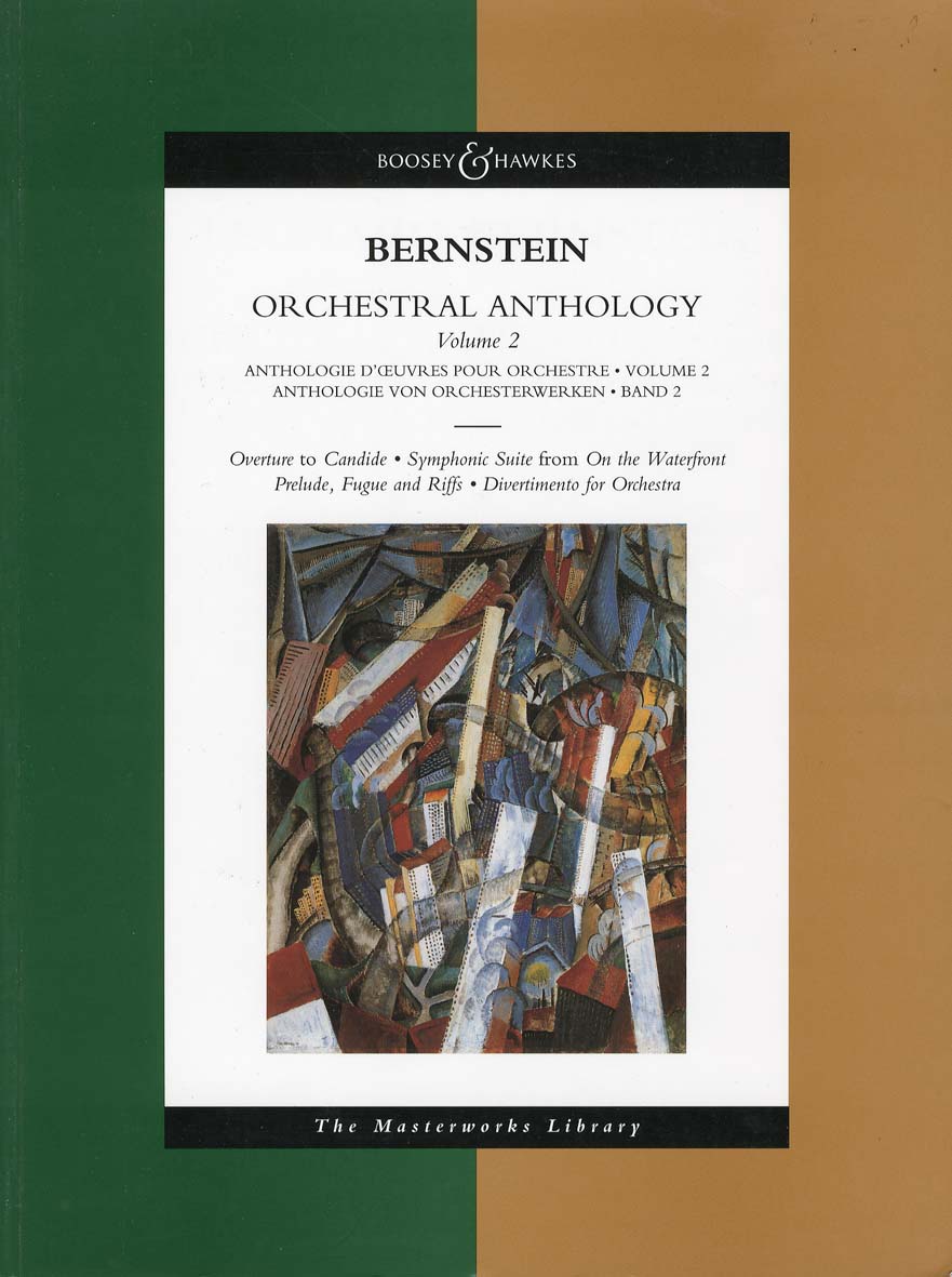 バーンスタイン：管弦楽のためのアンソロジー 第2巻: 「キャンディード」序曲、前奏曲、フーガとリフ、ディヴェルティメント: 大型スコア  【輸入：オーケストラ(スコア)】