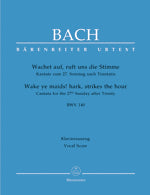 バッハ:カンタータ 第140番「目覚めよ、と呼ぶ声あり」 BWV 140(独語・英語)/原典版/Dur編 【輸入:合唱とピアノ】