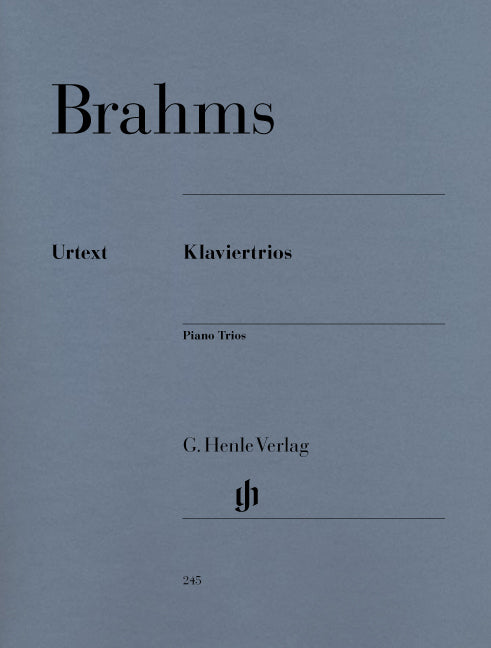ブラームス：ピアノ三重奏曲集 Op.8, 87, 101/原典版/Herttrich編 