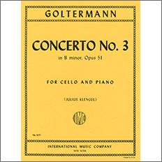 ゴルターマン：チェロ協奏曲 第3番 ロ短調 Op.51 【輸入：チェロ