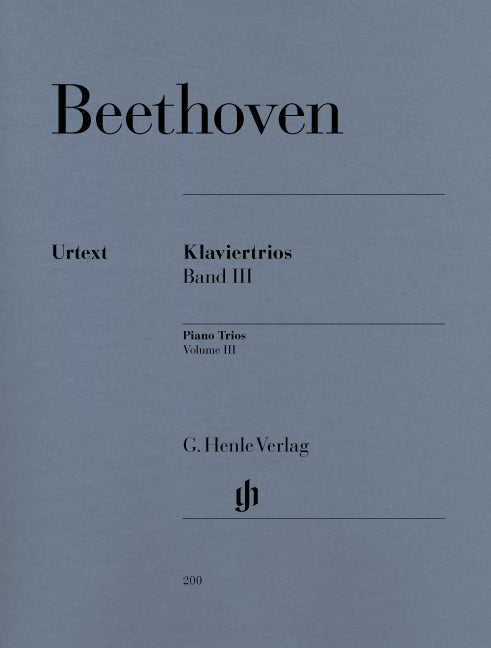 ベートーヴェン:ピアノ三重奏曲集 第3巻: Op.44, WoO37-39, Op.38/原典版/Klugmann編 【輸入:室内楽(パート譜)】