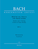 バッハ:カンタータ 第6番「われらのもとにとどまれ、はや夕べとなれば 」 BWV 6(独語)/原典版/Durr編 【輸入:合唱とピアノ】