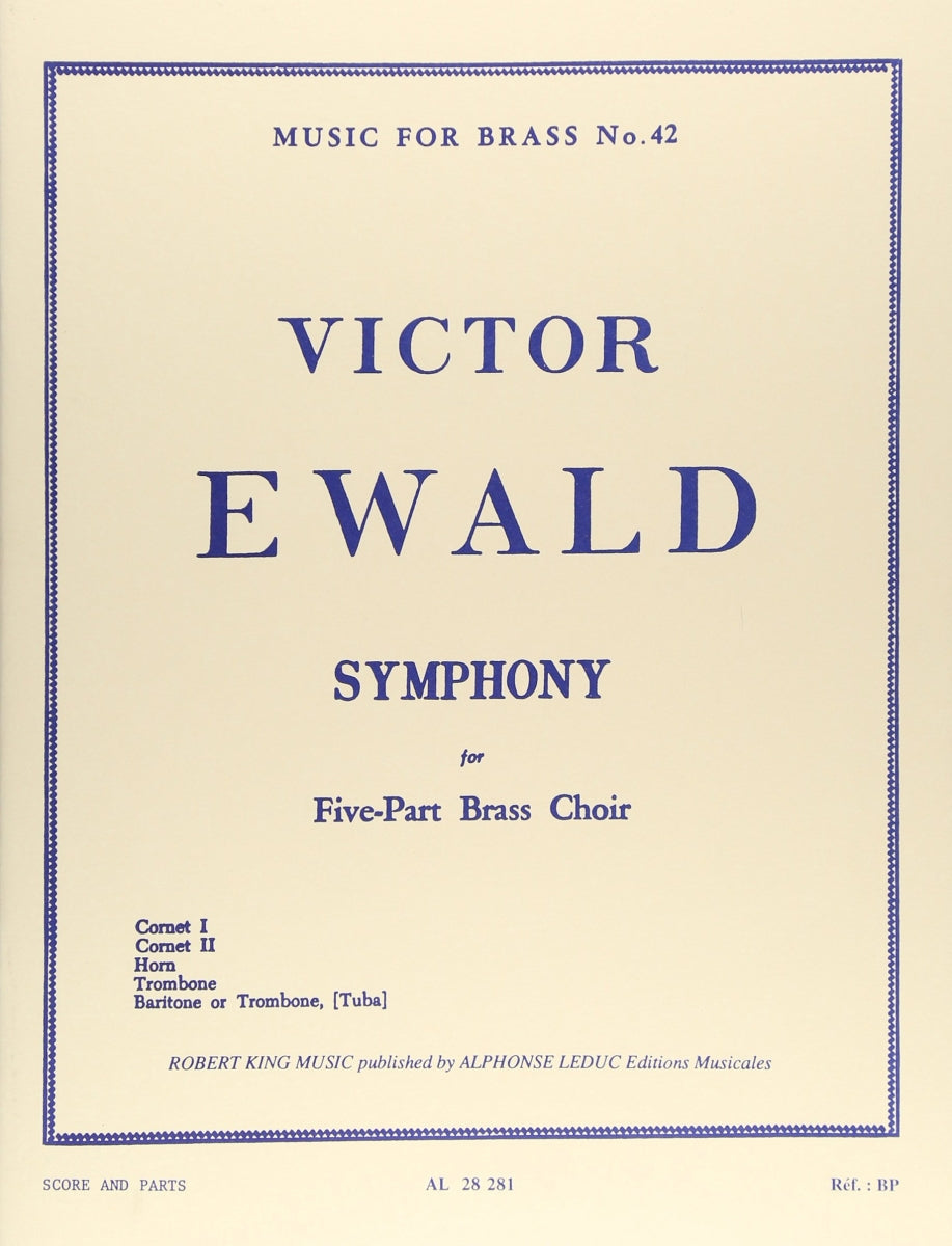 エワルド：金管五重奏曲 第1番 「シンフォニー」 【輸入：金管