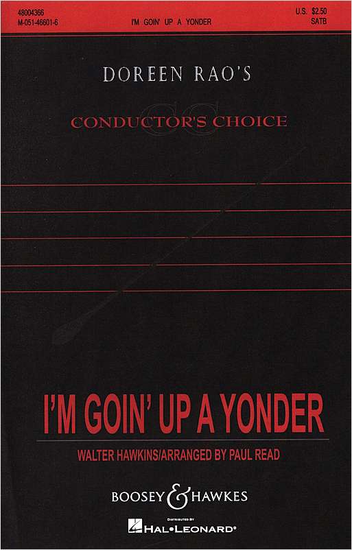 ホーキンス:I'm Goin' up a Yonder(S,A,T,B) 【輸入:合唱とピアノ】